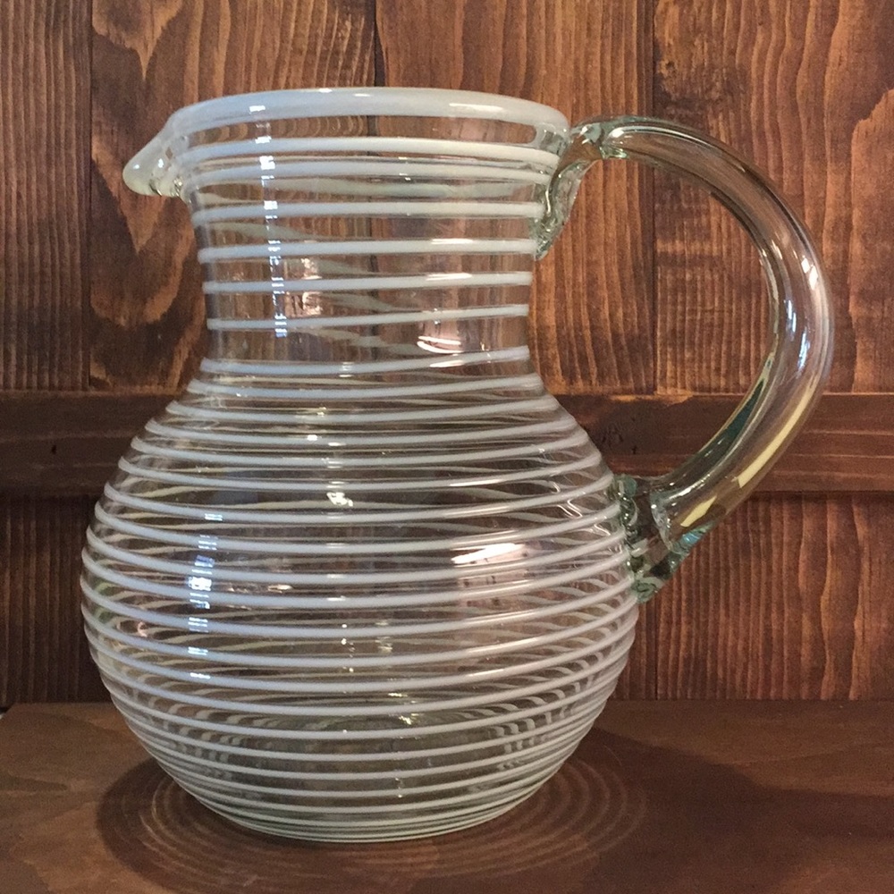 Handblown Glass Pitcher